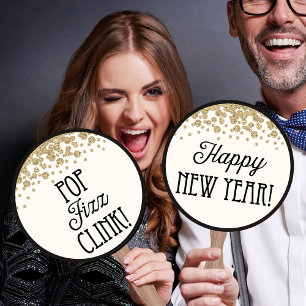 Abanico Decoraciones de New Year's Photo Booth Prop