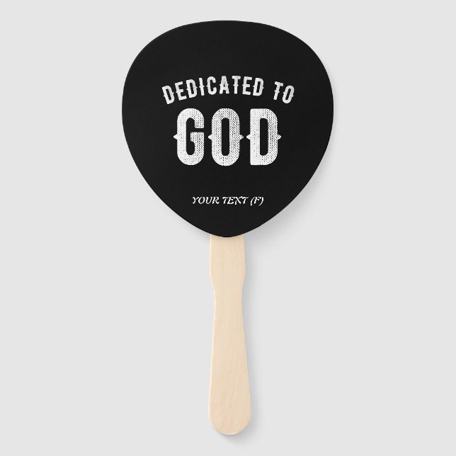 ABANICO DEDICADO A DIOS PERSONALIZABLE GUAY TEXTO BLANCO (Anverso)