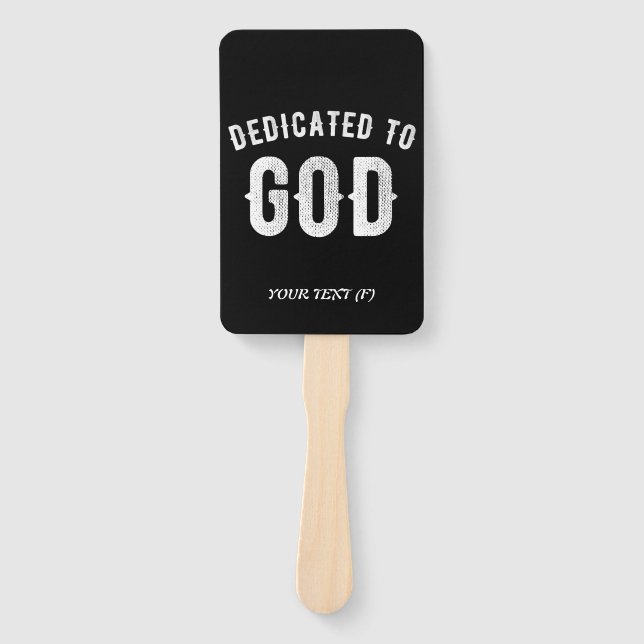 ABANICO DEDICADO A DIOS PERSONALIZABLE GUAY TEXTO BLANCO (Anverso)
