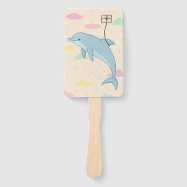 Abanico Delfín volador entrega Ilustracion de letras