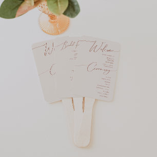 Abanico Desierto caprichoso   Programa de Bodas Beige