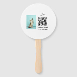 Abanico Detalles simples de nombres de animales Código QR