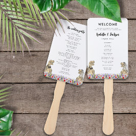 Abanico Día de la Boda Temática de Dinosaurios