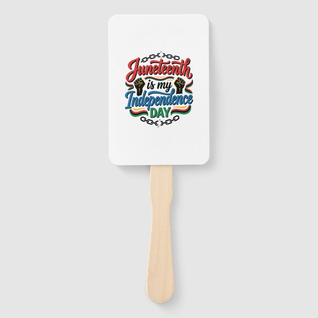 Abanico Día de la Independencia de Juneteenth Diseño de Ca (Anverso)