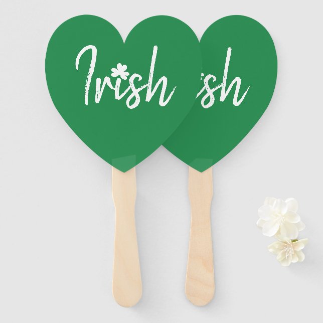 Abanico Día de los Simpatizantes de Shamrock en Irlanda (Anverso y reverso)