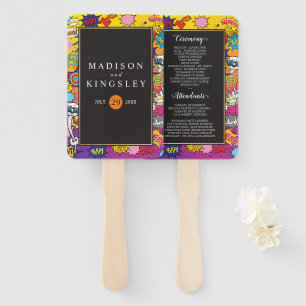 Abanico Discurso de arte pop cómico burbuja Boda ventilado