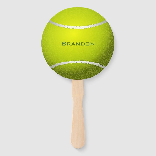 Abanico Diseño de bolas de tenis (Anverso)