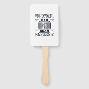 Abanico Diseño de camiseta divertido para padre de voleibo