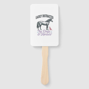 Abanico Diseño de camiseta fácilmente distraído por perros