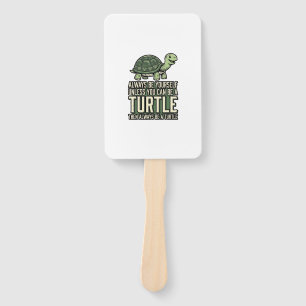 Abanico Diseño de camiseta vintage Tortuga divertida sé tú
