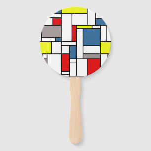 Abanico Diseño de estilo mondriano