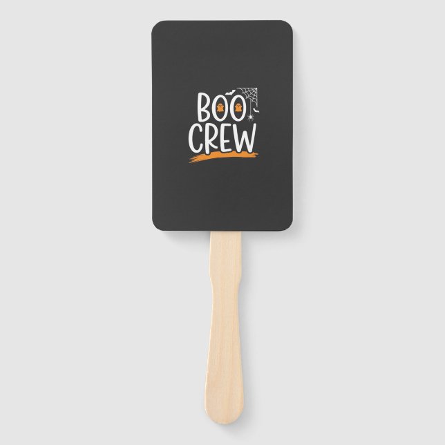 Abanico Diseño de fantasma de Halloween Boo Crew_1 (Anverso)
