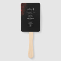 Diseño moderno y apasionado de Boda rojo negro