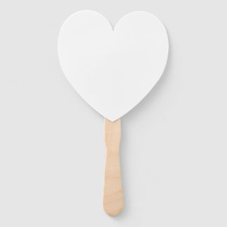 Abanico Diseño simple blanco personalizado Agregar foto o