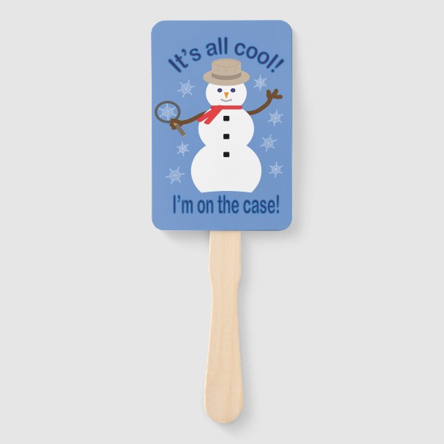 Abanico Diversión y fantasía, todo es un detective de Snow (Anverso)