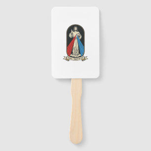 Abanico Divina Misericordia Jesús Vintage