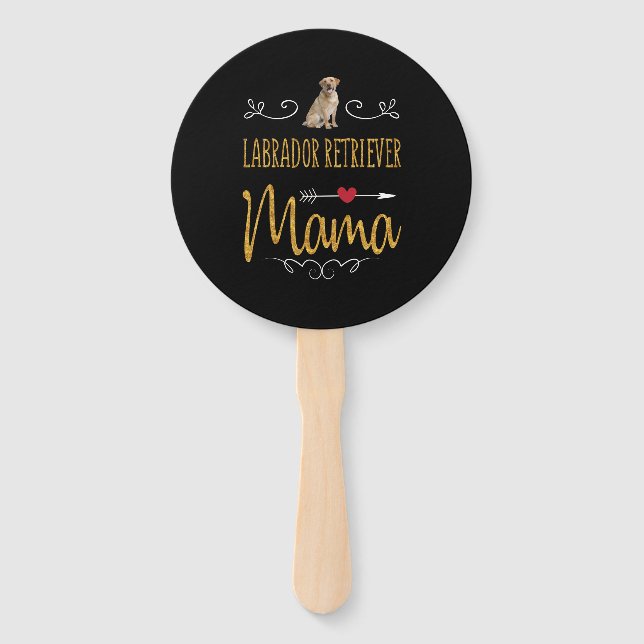 Abanico Dog Lover | Labrador Retriever Mama (Anverso)