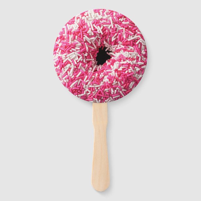 Abanico Donut Rosado blanco (Anverso)
