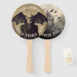 Abanico Drácula victoriana gótica de Halloween