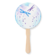 Dragonfly de color azul y morado elegante