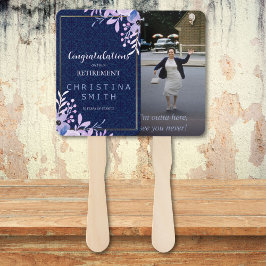 Abanico Dreamy Lilac Pastel Watercolor Retirement Fiesta