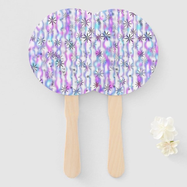 Abanico Dreamy Starburst Waves Pattern (Anverso y reverso)