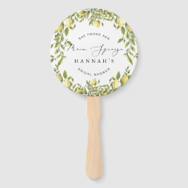 Abanico Ducha mediterránea de novia Lemon Sorrento amarill