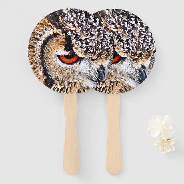 ABANICO EAGLE OWL (Anverso y reverso)