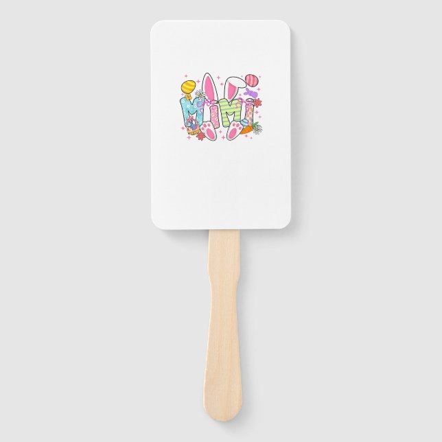 Abanico Easter Mimi Bunny Ears Coquette Bow Easter Rabbit  (Anverso)