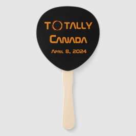 Abanico Eclipse solar total de Canadá 2024