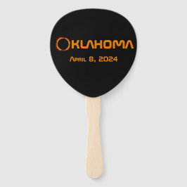 Abanico Eclipse solar total de Oklahoma 2024