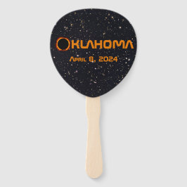 Abanico Eclipse solar total de Oklahoma 2024