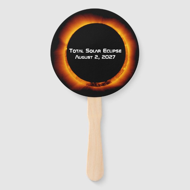 Abanico Eclipse Total de Sol del Siglo 2027 (Anverso)