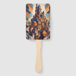 Abanico Edificios Coloridos