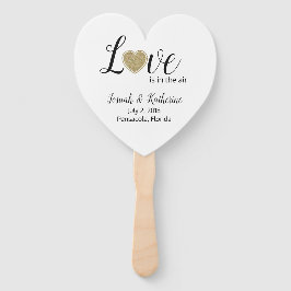 Abanico El amor está en el ventilador del programa de la b