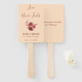 Abanico El amor por Borgoña y el melocotón nunca falla