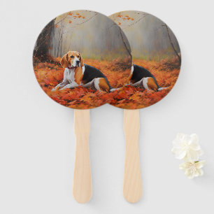 Abanico El Beagle en otoño se inspira en las hojas
