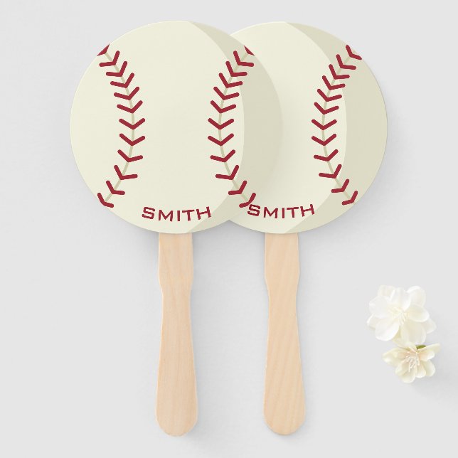 Abanico El béisbol americano, su oficial (Anverso y reverso)