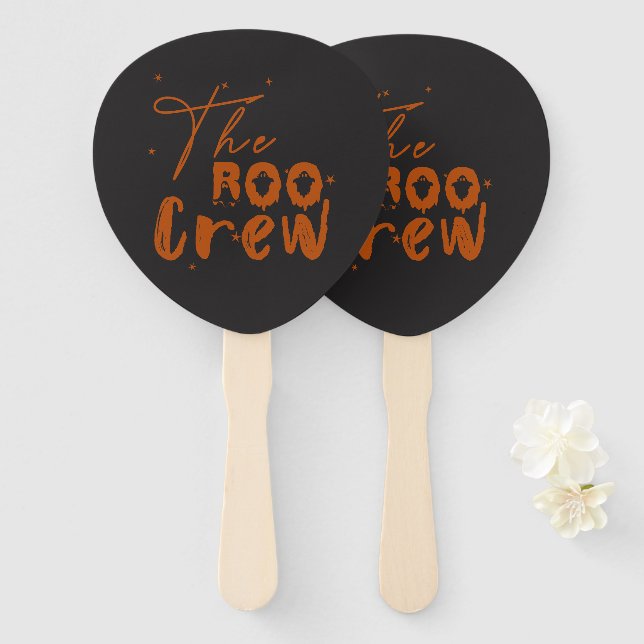 Abanico El conjunto de fans de Halloween de Boo Crew (Anverso y reverso)