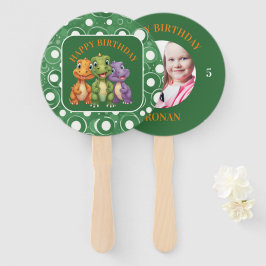 Abanico El Fiesta de los dinosaurios bebé adorables