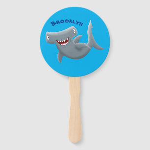 Abanico El gracioso tiburón martillo personalizado