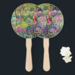 Abanico El jardín Iris de Claude Monet Keychain<br><div class="desc">Por favor visite mi tienda para un diseño más interesante y más elección de color. => zazzle.com/colorfulworld*</div>