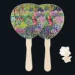 Abanico El jardín Iris de Claude Monet Keychain<br><div class="desc">Por favor visite mi tienda para un diseño más interesante y más elección de color. => zazzle.com/colorfulworld*</div>