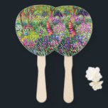 Abanico El jardín Iris de Claude Monet Keychain<br><div class="desc">Por favor visite mi tienda para un diseño más interesante y más elección de color. => zazzle.com/colorfulworld*</div>
