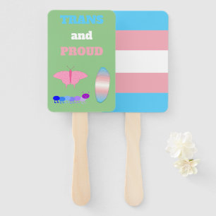 Abanico El orgullo transgénero LGBTQIA desciende a la mari