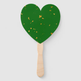 Abanico El oro falla en el verde esmeralda