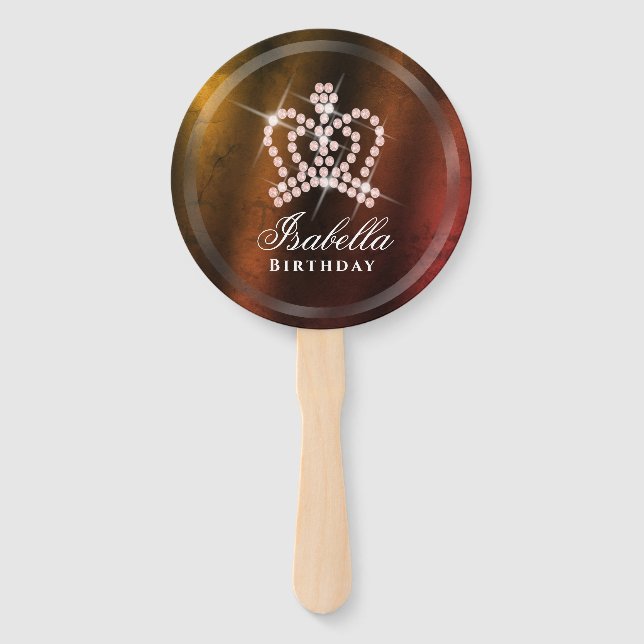 Abanico El oro reluciente de la corona (Anverso)