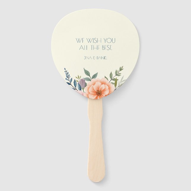 Abanico El sueño de Peach y Petal (Reverso)