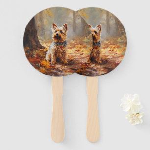 Abanico El territorio de Yorkshire en otoño se inspira en