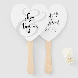 Abanico El ventilador del boda tiene y sostiene decir neut